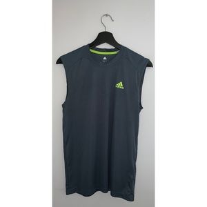 Adidas Dark Grey Sleeveless Active Gym Shirt